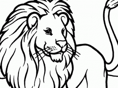 Colorear Animales Salvajes León Dibujos Para Cortar Y Colorear