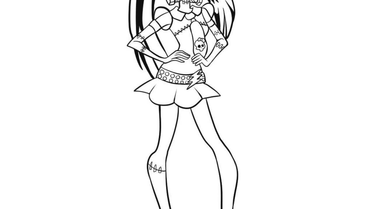 Dibujos Para Colorear De Monster High Frankie Stein 13 Deseos