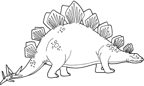 dibujo estegosaurio