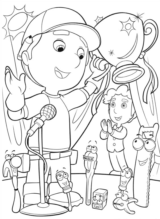 Dibujos para colorear Disney Junior | Manny a la obra | Dibujos para cortar  y colorear