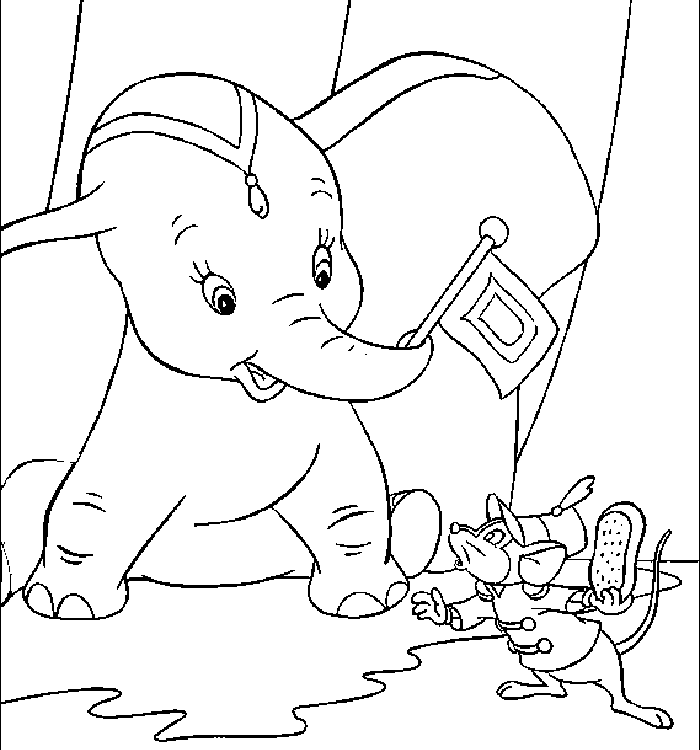 Dibujos Para Colorear De Disney Dumbo Dibujos Para Cortar Y Colorear