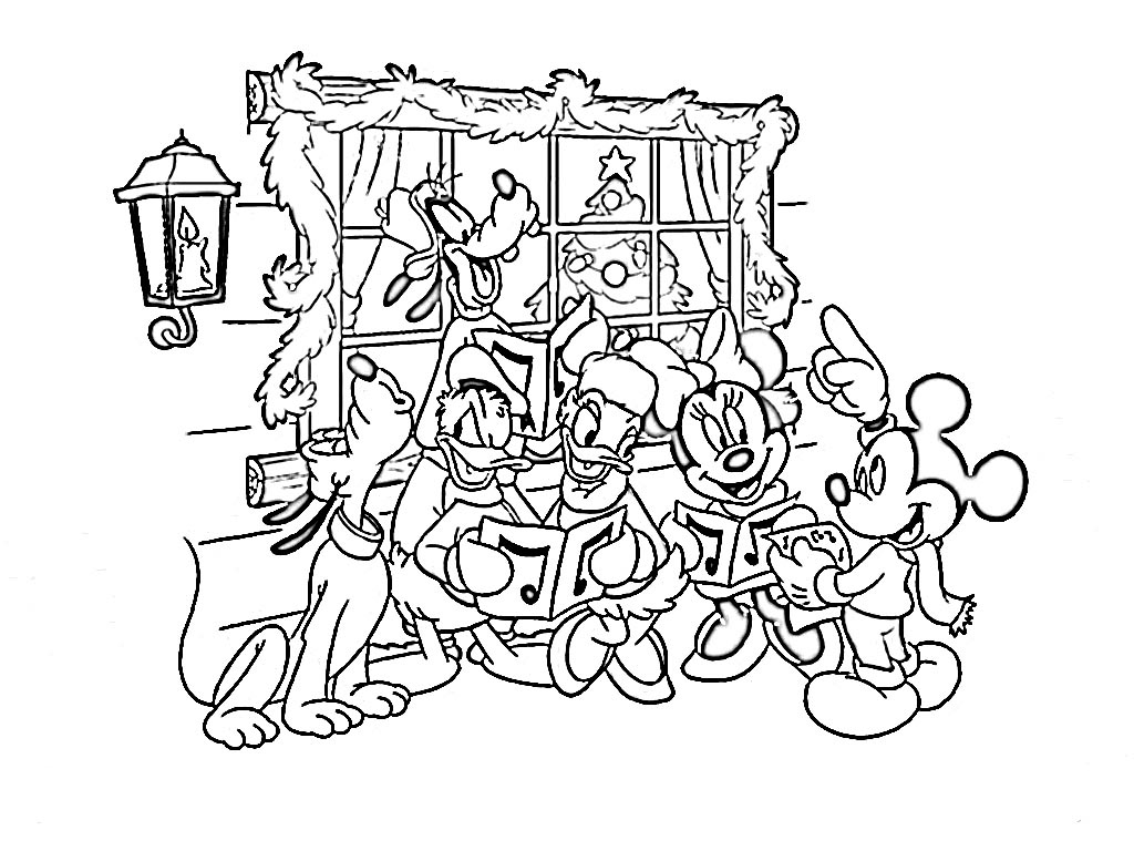 Dibujos Para Colorear Disney Navidad Ii Dibujos Para Cortar Y