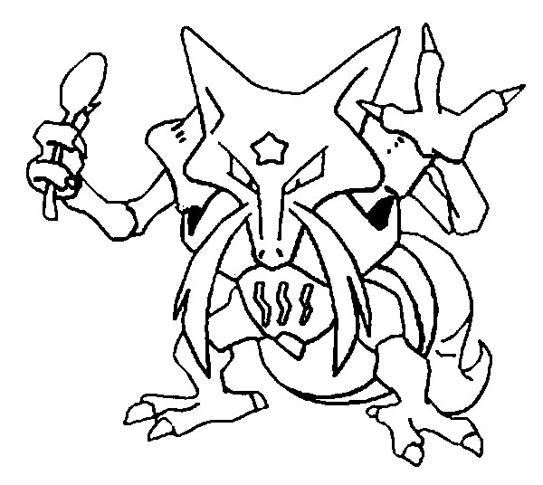 dibujos para colorear de pokemon kadabra