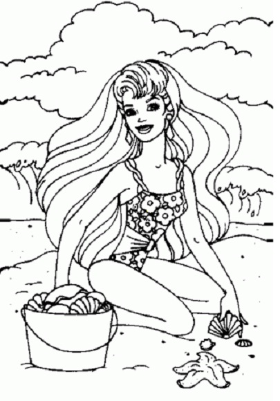Featured image of post Dibujos Para Colorear Barbie Y Ken Barbie sirena y su delf n perseguidos por un tibur n