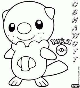 Dibujos para colorear de Pokémon | Oshawott