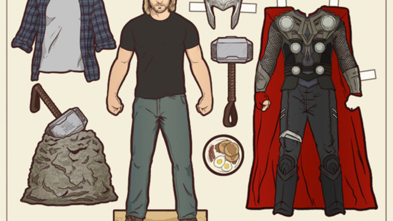Recortables de dibujos Disney | Avengers | Dibujos para cortar y colorear