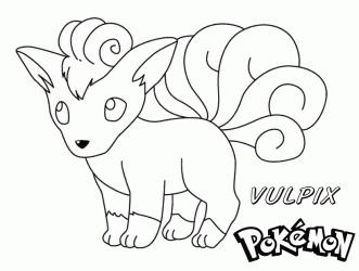 Dibujos para colorear de Pokémon | Vulpix