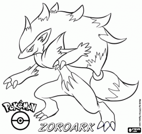 Dibujos para colorear de Pokémon | Zoroark