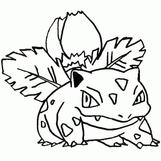 Dibujos Para Colorear - Pokemon Planta - Supercolored