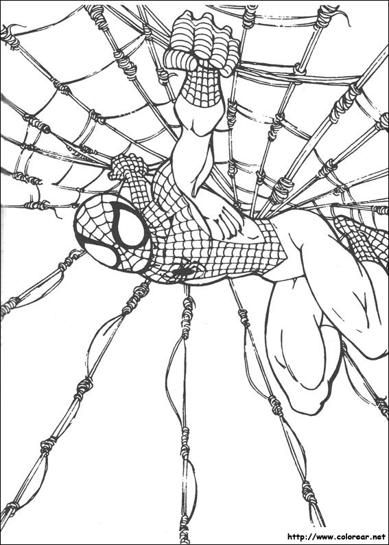 Dibujos para colorear de Spiderman | Dibujos para cortar y colorear