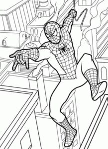 Dibujos para colorear de Spiderman | Dibujos para cortar y colorear