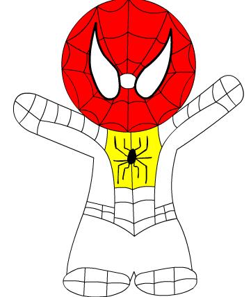 Remo borde Cooperativa Dibujos para pintar online del hombre araña pequeño | Dibujos para cortar y  colorear