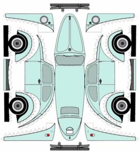 Recortables de coches antiguos| volksvagen escarabajo