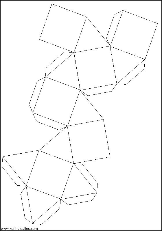 Recortables de figuras geométricas| Cubooctaedro