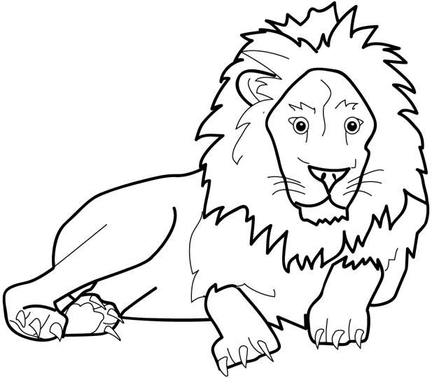 Dibujos Para Colorear De Animales León Adulto Dibujos Para