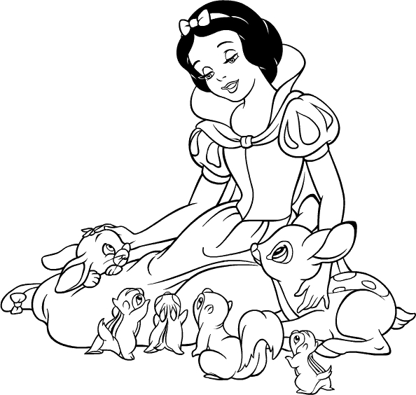 Dibujos para colorear Disney | Blancanieves