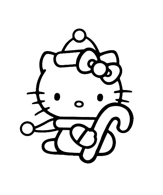 Dibujos para colorear Hello Kitty mamanuela