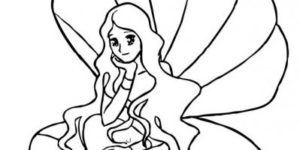 Dibujos para colorear de princesas sirenas | Dibujos para cortar y colorear