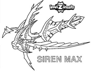 Dibujos para colorear de Invizimals | Siren Max