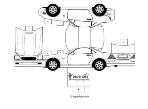 Recortables de coches nuevos | Mercedes 320 SL