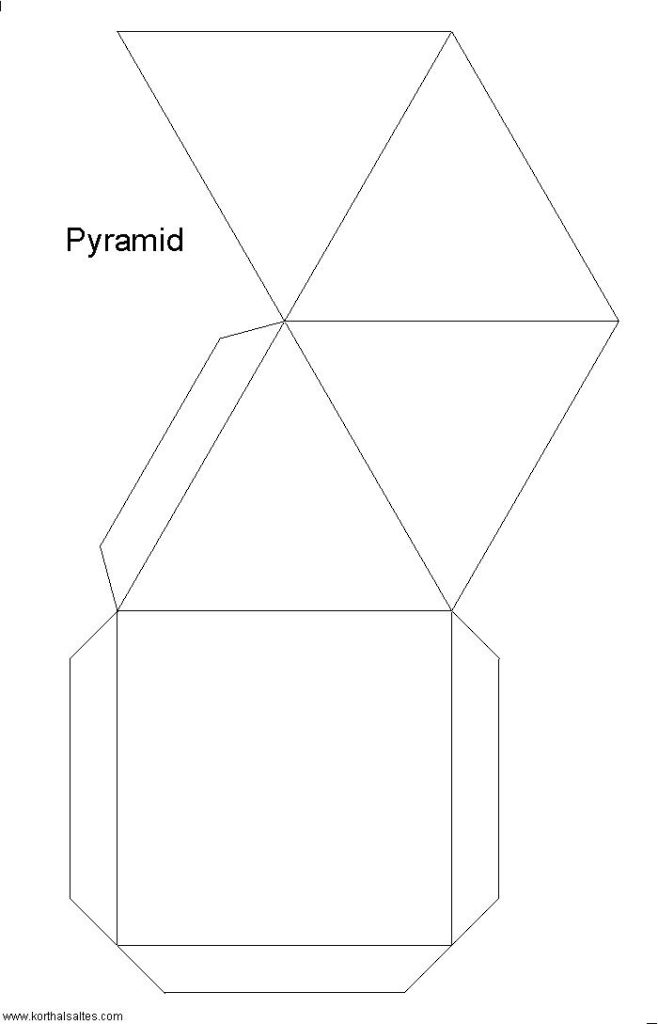 Recortables de figuras geométricas | Pirámide