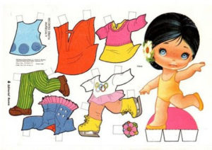 Recortable de muñecas antiguas | Toty
