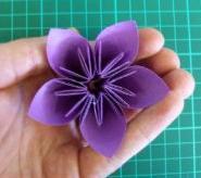 Papiroflexia flores| flor de cinco petalos 10
